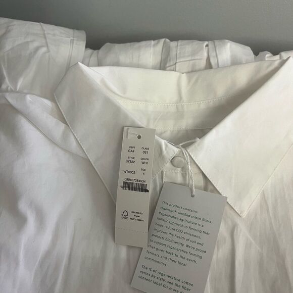 J.Crew Elena shirtdress in cotton poplin NWT Size 4 - Picture 4 of 13